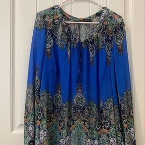 Sheer Pattered Blouse